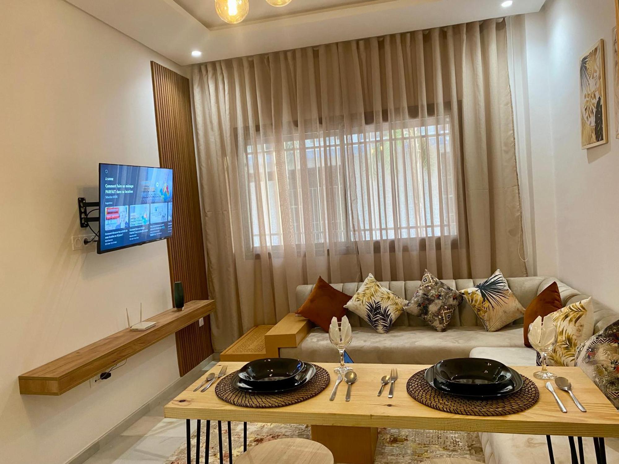 Apartmán Elegance En 40 Metres Nouaceur Exteriér fotografie